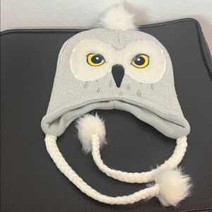 HARRY POTTER Owl Knit Hat with Pom Poms